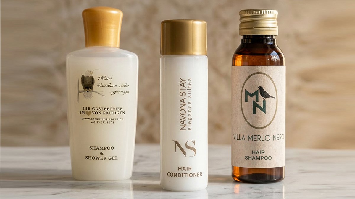 Linea Cortesia Personalizzata 30ml con Logo | Hotel & B&B